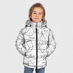 Куртка зимняя для мальчика Геометрия, цвет: 3D-красный — фото 2