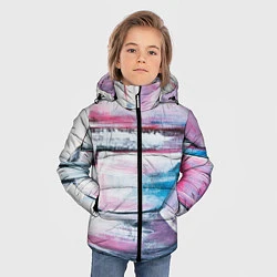 Куртка зимняя для мальчика Цветные мелки, цвет: 3D-красный — фото 2
