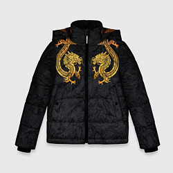 Куртка зимняя для мальчика GOLD CHINA DRAGONS, цвет: 3D-светло-серый