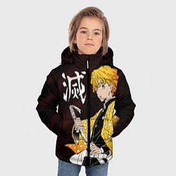Куртка зимняя для мальчика КЛИНОК РАССЕКАЮЩИЙ ДЕМОНОВ, цвет: 3D-черный — фото 2