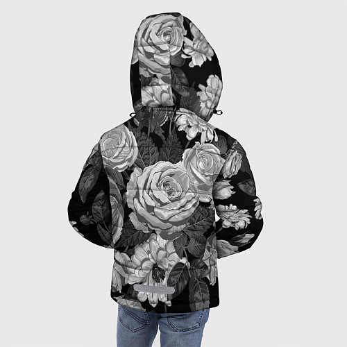 Зимняя куртка для мальчика Розы / 3D-Черный – фото 4