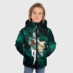 Куртка зимняя для мальчика Genshin Impact - Venti, цвет: 3D-красный — фото 2