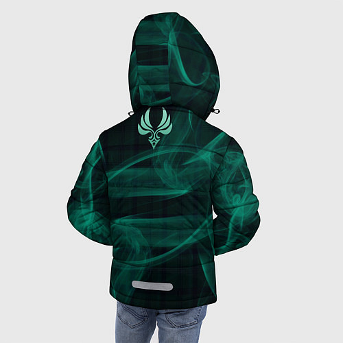 Зимняя куртка для мальчика Genshin Impact - Venti / 3D-Черный – фото 4