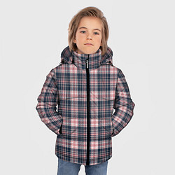 Куртка зимняя для мальчика Клеточный узор, цвет: 3D-черный — фото 2