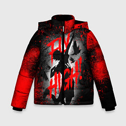 Куртка зимняя для мальчика FLY HIGH ВОЛЕЙБОЛ!!, цвет: 3D-красный