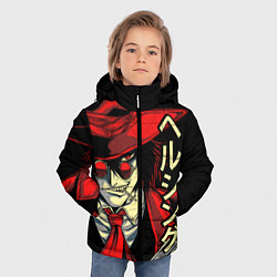 Куртка зимняя для мальчика Хеллсинг, цвет: 3D-черный — фото 2