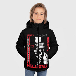Куртка зимняя для мальчика Hellsing, цвет: 3D-черный — фото 2