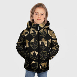 Куртка зимняя для мальчика Геометрические фигуры, цвет: 3D-красный — фото 2