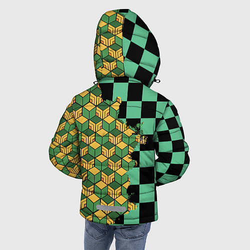 Зимняя куртка для мальчика ТАНДЖИРО И ТОМИОКА / 3D-Черный – фото 4