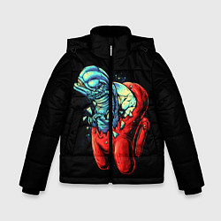 Куртка зимняя для мальчика Among Us Aliens, цвет: 3D-черный