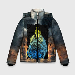 Куртка зимняя для мальчика DARKSOULS ТЁМНЫЕ ДУШИ 2, цвет: 3D-черный