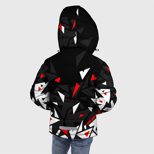 Зимняя куртка для мальчика NISSAN НИССАН ОСКОЛКИ / 3D-Черный – фото 4