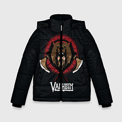 Куртка зимняя для мальчика Valheim Viking Bear, цвет: 3D-черный