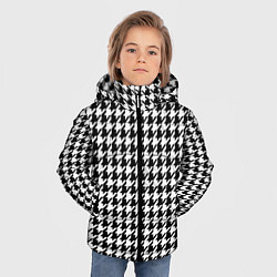 Куртка зимняя для мальчика Гусиная лапка, цвет: 3D-черный — фото 2