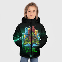 Куртка зимняя для мальчика Valheim повелитель морей, цвет: 3D-черный — фото 2