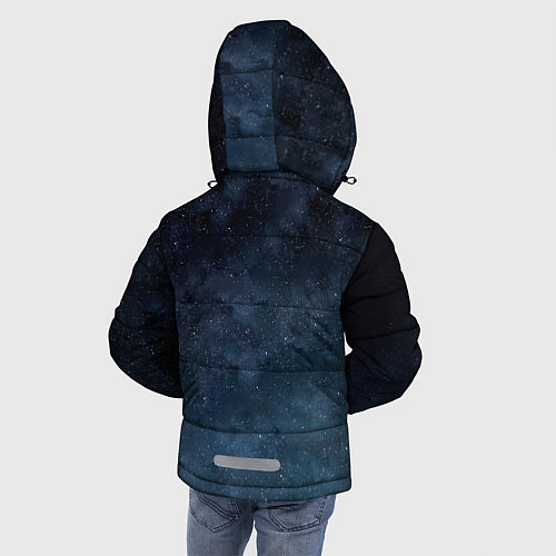 Зимняя куртка для мальчика Космонавт / 3D-Черный – фото 4