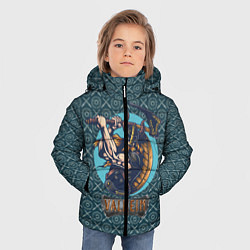 Куртка зимняя для мальчика Valheim викинг, цвет: 3D-черный — фото 2