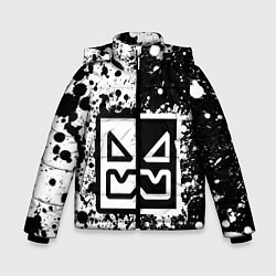 Куртка зимняя для мальчика Geometry Dash: Black, цвет: 3D-черный