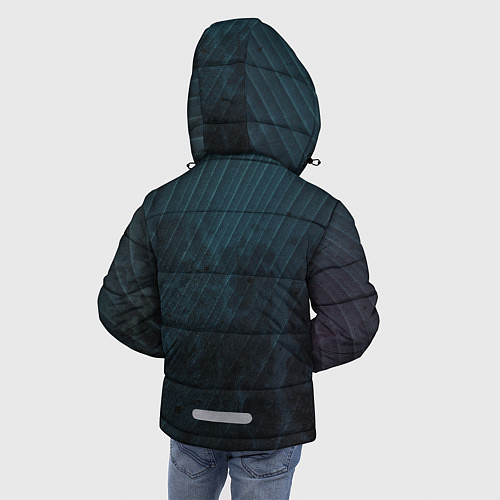 Зимняя куртка для мальчика Dark Texture / 3D-Черный – фото 4