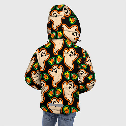 Зимняя куртка для мальчика Привидения Колпаки / 3D-Черный – фото 4