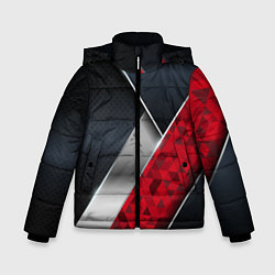 Зимняя куртка для мальчика 3D BLACK AND RED METAL