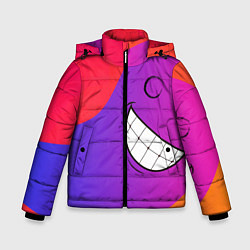 Куртка зимняя для мальчика Градиент призрак, цвет: 3D-черный
