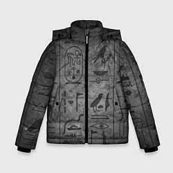 Зимняя куртка для мальчика Египетские Иероглифы 3D