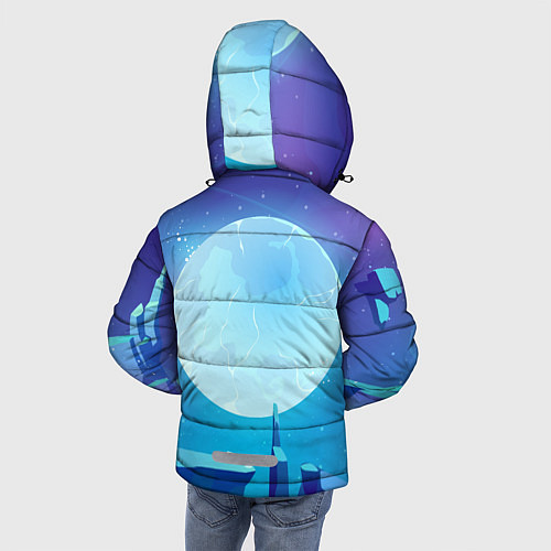 Зимняя куртка для мальчика Сквик Squeak Brawl Stars / 3D-Черный – фото 4