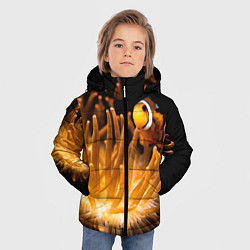 Куртка зимняя для мальчика Клоуны в актинии, цвет: 3D-черный — фото 2