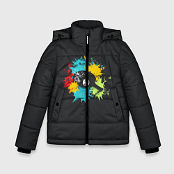 Куртка зимняя для мальчика Пинг-понг, цвет: 3D-светло-серый