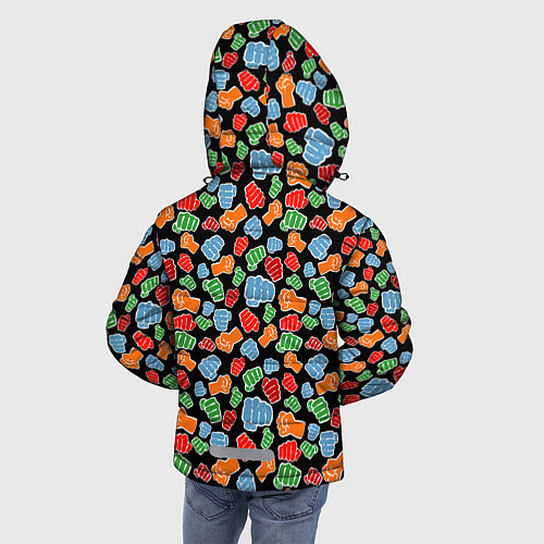 Зимняя куртка для мальчика Бойцовский Клуб / 3D-Черный – фото 4