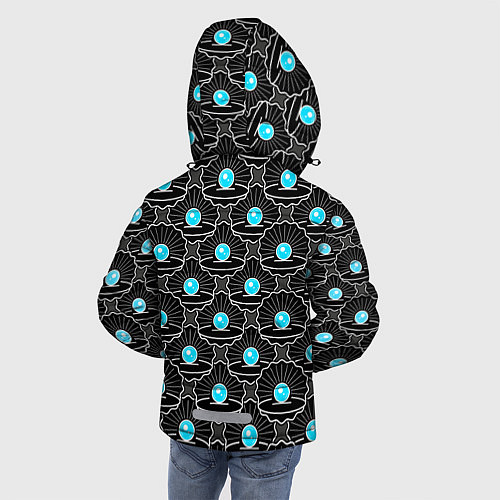 Зимняя куртка для мальчика Жемчужина моря / 3D-Черный – фото 4