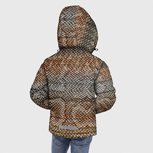 Зимняя куртка для мальчика Snake skin / 3D-Черный – фото 4