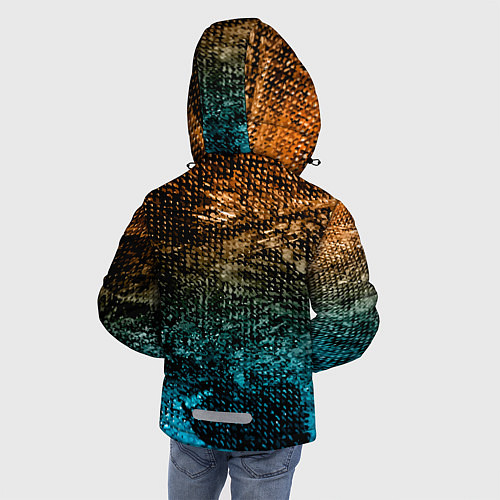 Зимняя куртка для мальчика Рыба на крючке / 3D-Черный – фото 4