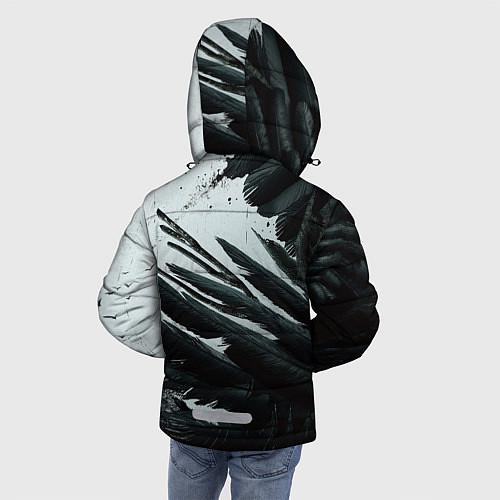 Зимняя куртка для мальчика Resident Evil Village крылья / 3D-Черный – фото 4
