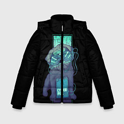 Куртка зимняя для мальчика Cyber Pubg Кибер Мопс, цвет: 3D-черный