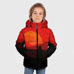 Куртка зимняя для мальчика RDR2, цвет: 3D-красный — фото 2