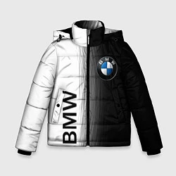 Куртка зимняя для мальчика Black and White BMW, цвет: 3D-черный