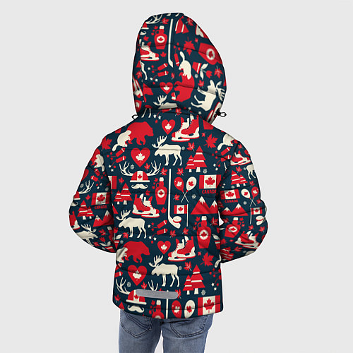 Зимняя куртка для мальчика Канада / 3D-Черный – фото 4