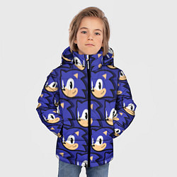 Куртка зимняя для мальчика Sonic pattern, цвет: 3D-черный — фото 2
