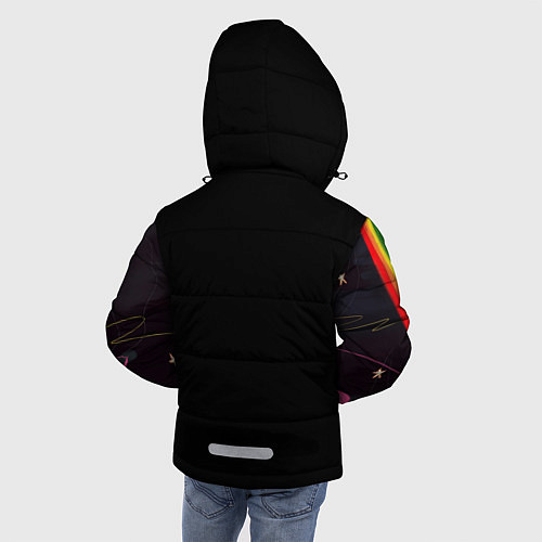 Зимняя куртка для мальчика Космонавт / 3D-Черный – фото 4