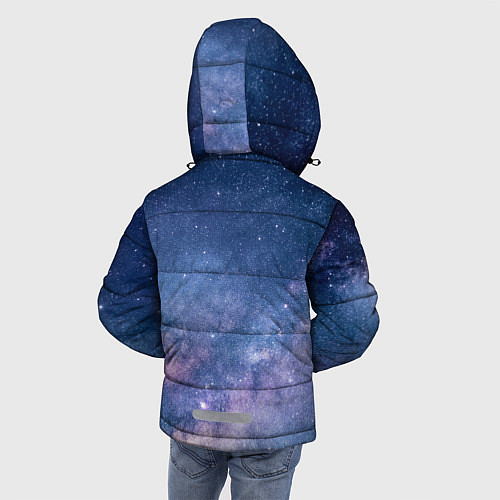 Зимняя куртка для мальчика Космос / 3D-Черный – фото 4