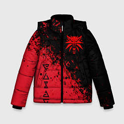 Куртка зимняя для мальчика THE WITCHER 3, цвет: 3D-черный
