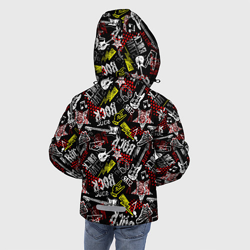 Зимняя куртка для мальчика ROCK MUSIC / 3D-Черный – фото 4