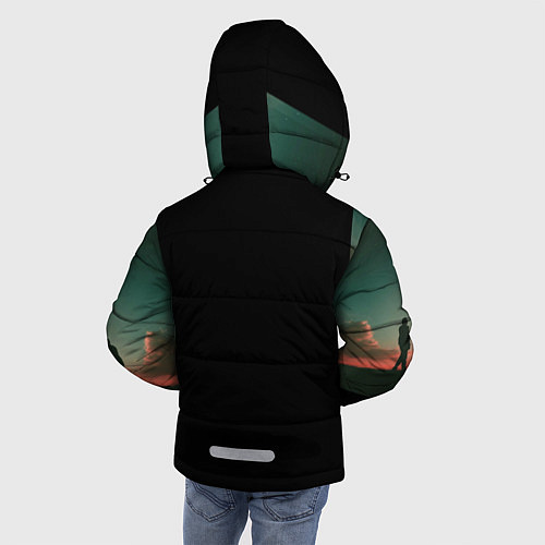 Зимняя куртка для мальчика Сердце / 3D-Черный – фото 4