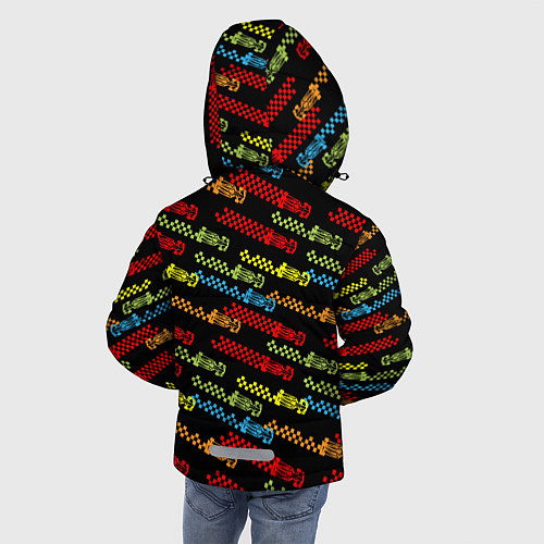 Зимняя куртка для мальчика Формула 1 Гонки / 3D-Черный – фото 4