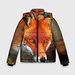 Куртка зимняя для мальчика Лисица охотница, цвет: 3D-черный
