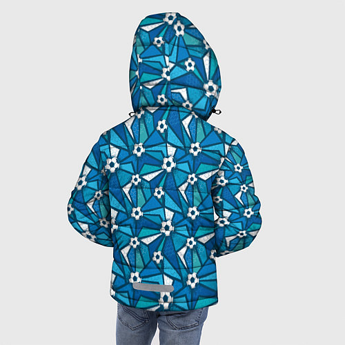 Зимняя куртка для мальчика Футбол / 3D-Черный – фото 4