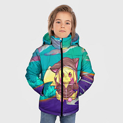 Куртка зимняя для мальчика Покемон в костюме, цвет: 3D-черный — фото 2