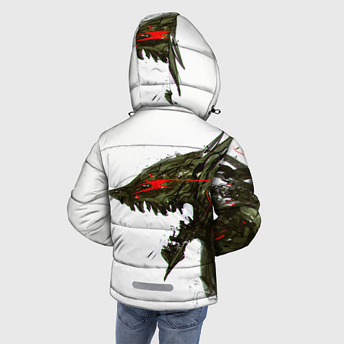 Зимняя куртка для мальчика БЕРСЕРК красками / 3D-Черный – фото 4